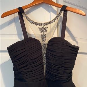 Embellished Black Cocktail Dress